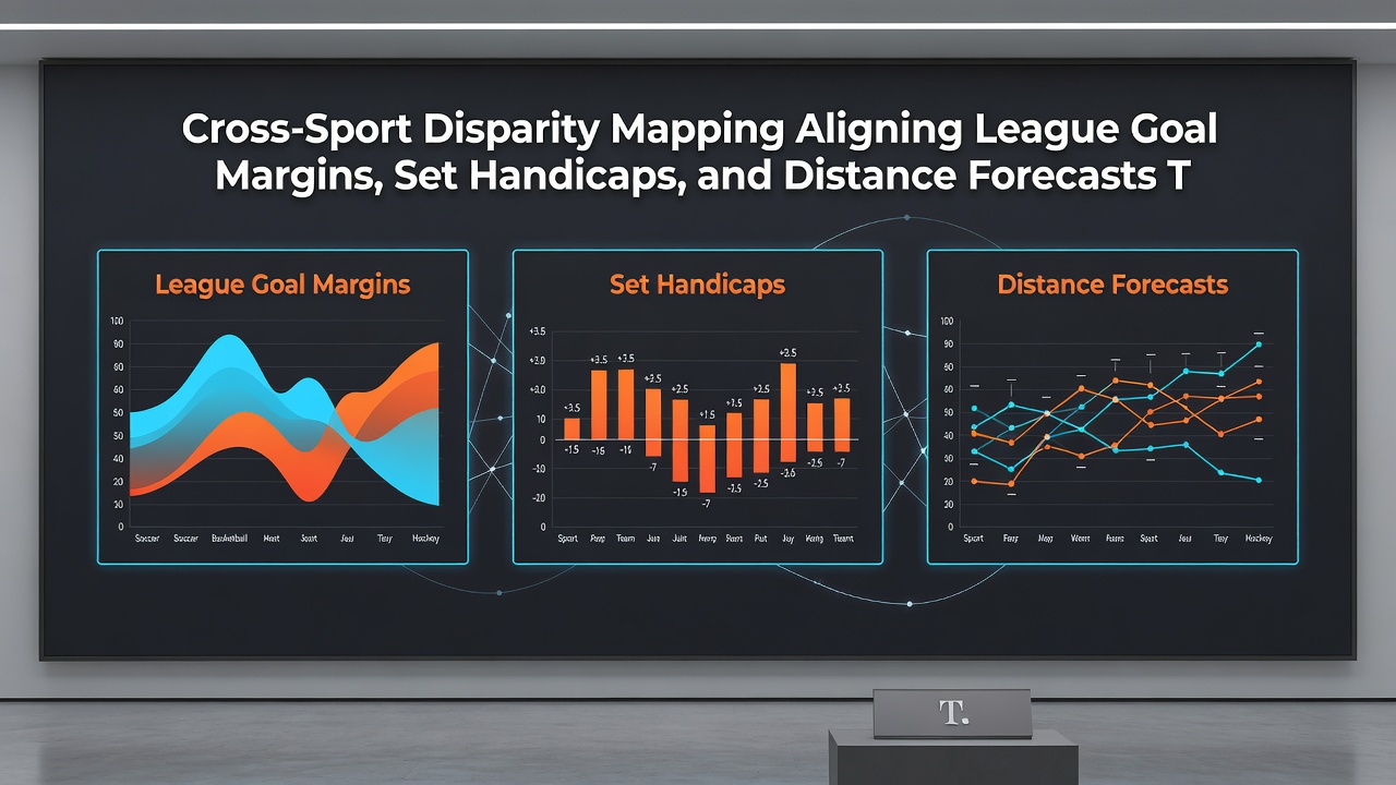 Data visualization comparing aligned metrics across football goal margins, tennis sets, and racing distances on an aggregator interface