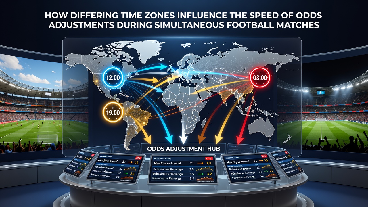 Split-screen view of a live football match and a horse race with timestamp overlays showing time zone differences
