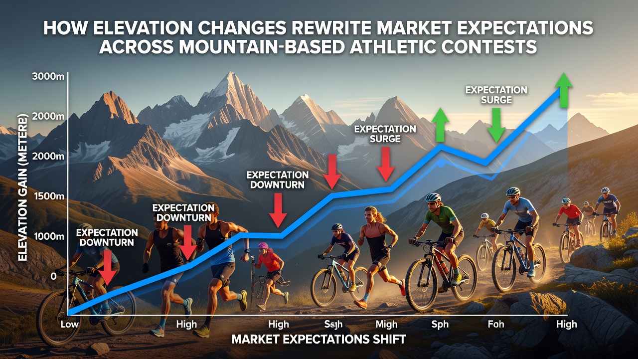 Athletes navigating steep mountain trails during a high-elevation endurance competition