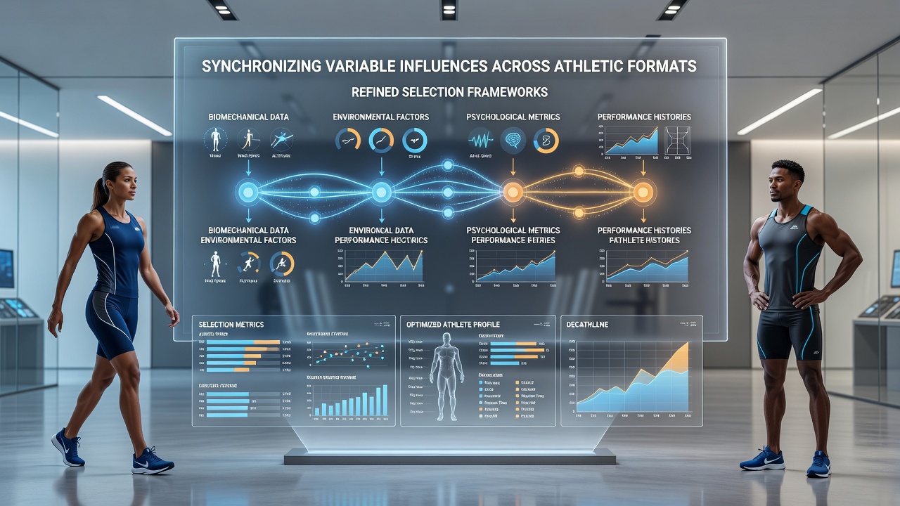 Diagram showing variable normalization layers linking different sports performance data streams
